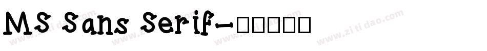 MS Sans Serif字体转换